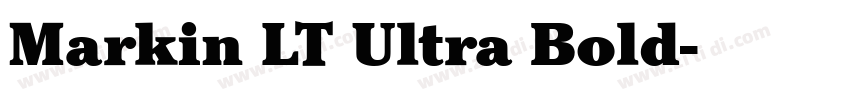 Markin LT Ultra Bold字体转换